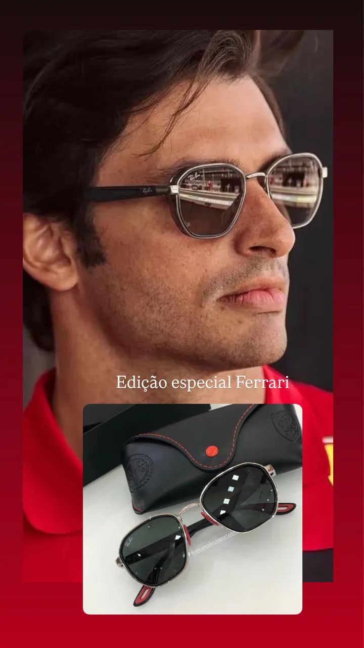 Edição especial Ferrari limitadíssimo Rayban  - Foto 3