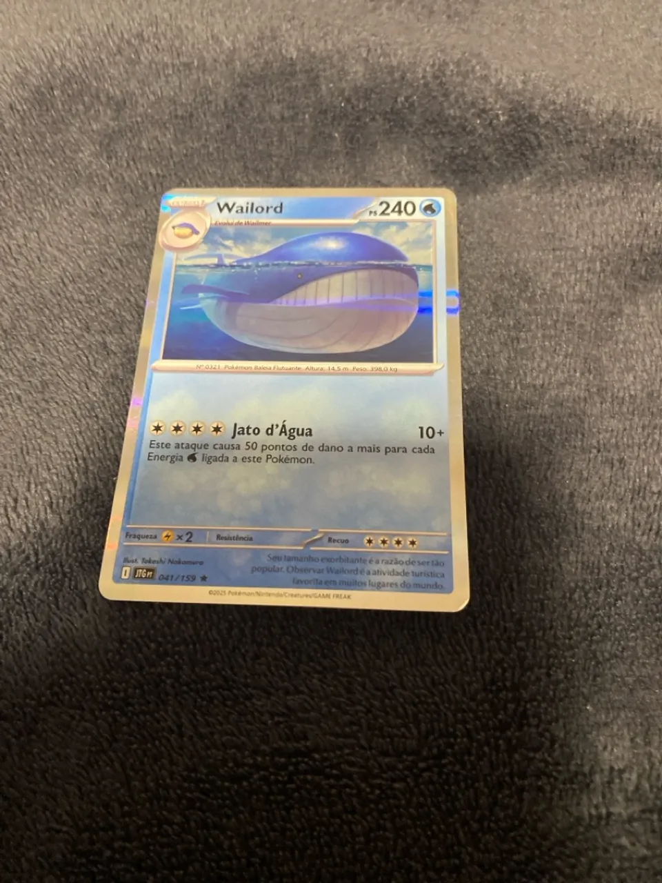 Carta Pokémon Wailord 041/159