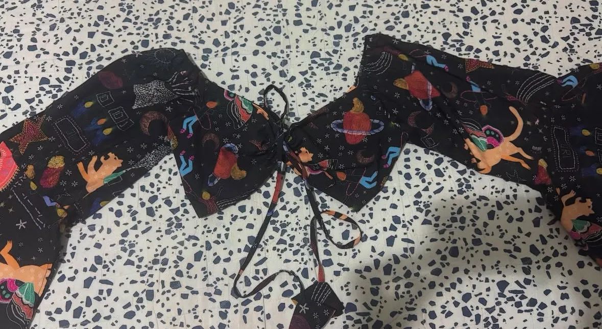 Top cropped estilo Farm