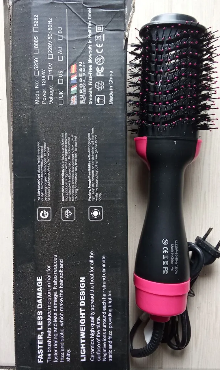 Secador de Cabelo Escova Rotativa - Penteado Perfeito em Minutos!