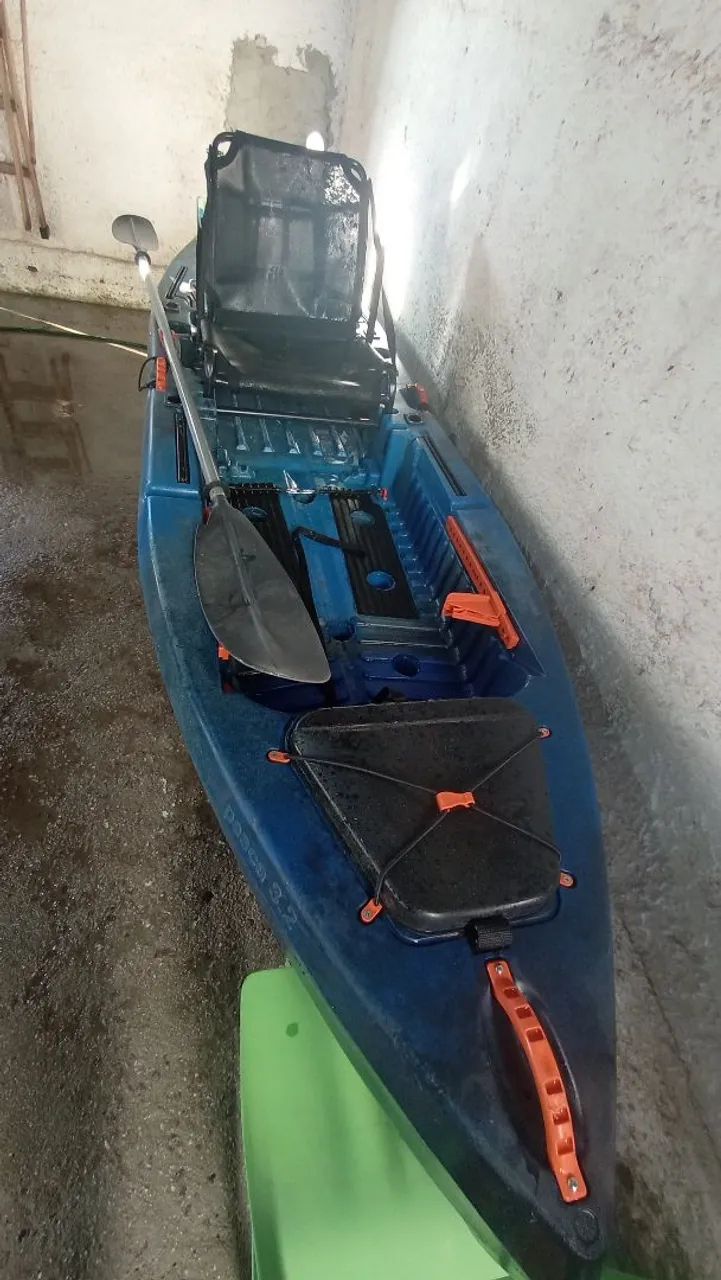 Caiaque Osken Pesca 3.2 - Azul - Carga 180kg + Colete