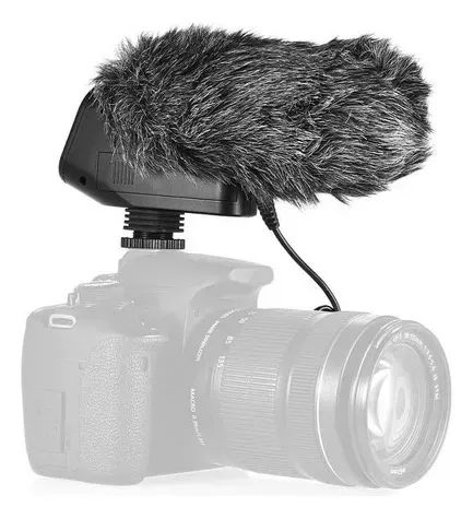 Microfone Shotgun Boya BY-VM600 Direcional P/DSLR 