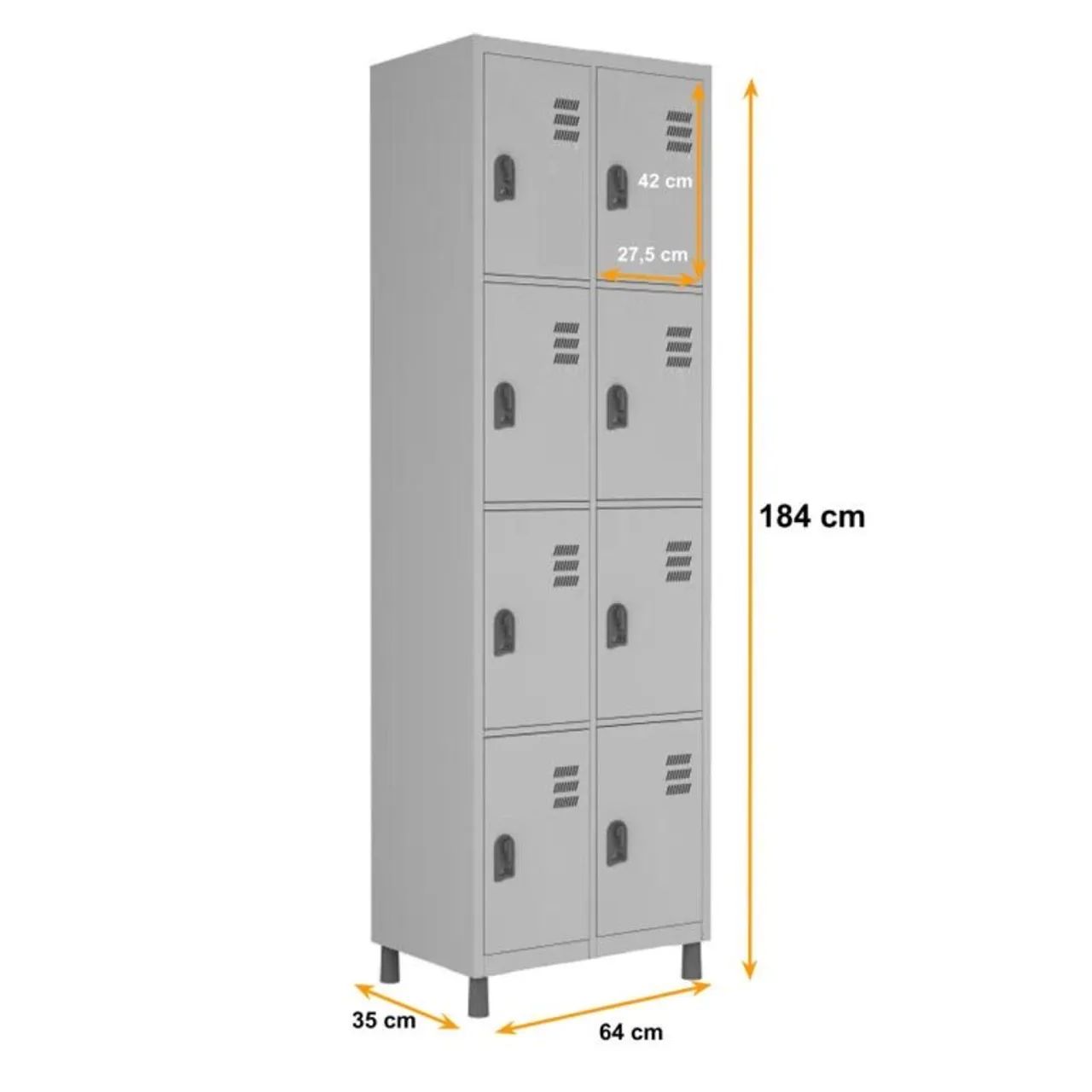 Armário para funcionários 8 portas novo  - Foto 5