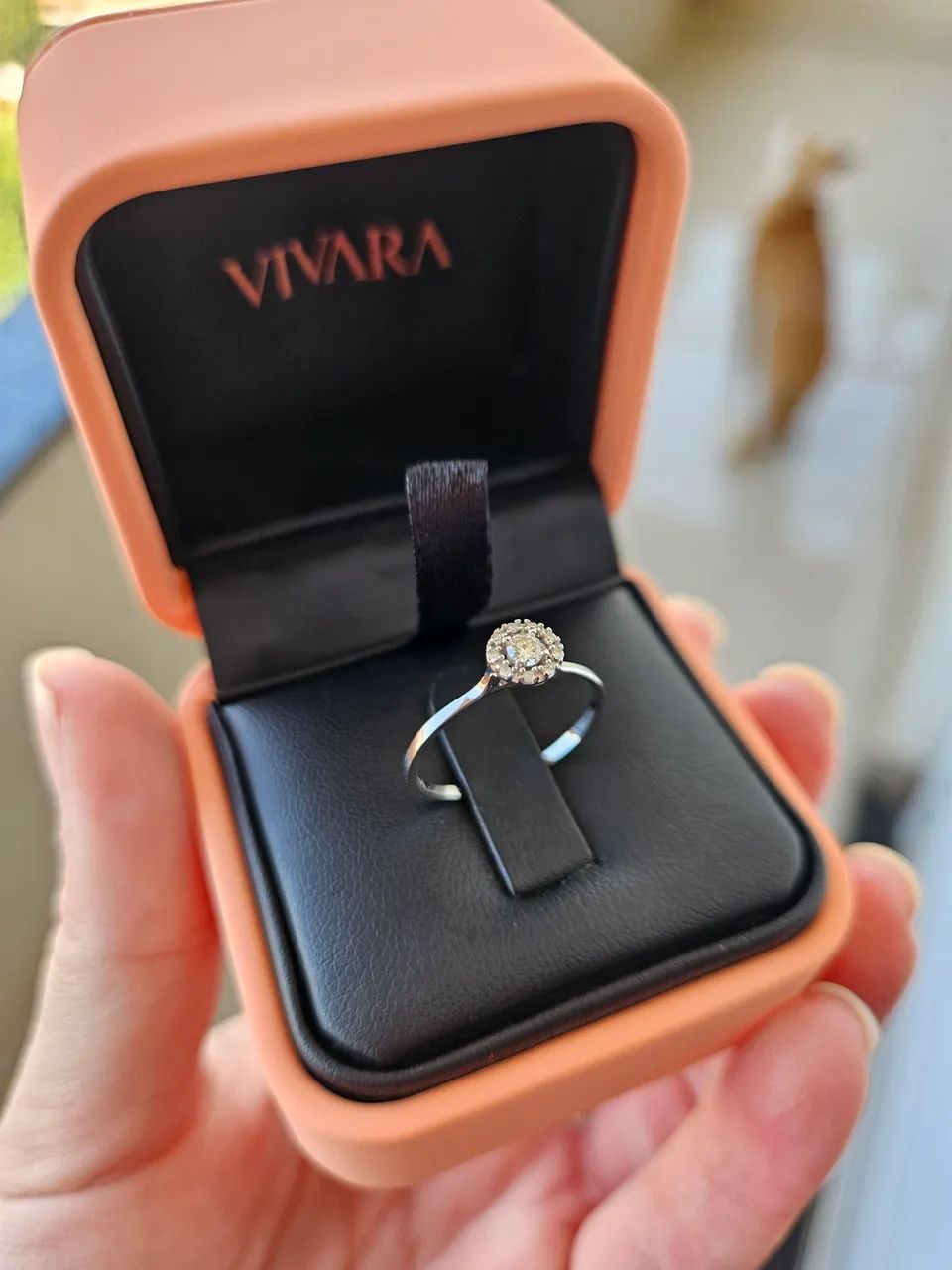 Anel Vivara com Diamantes