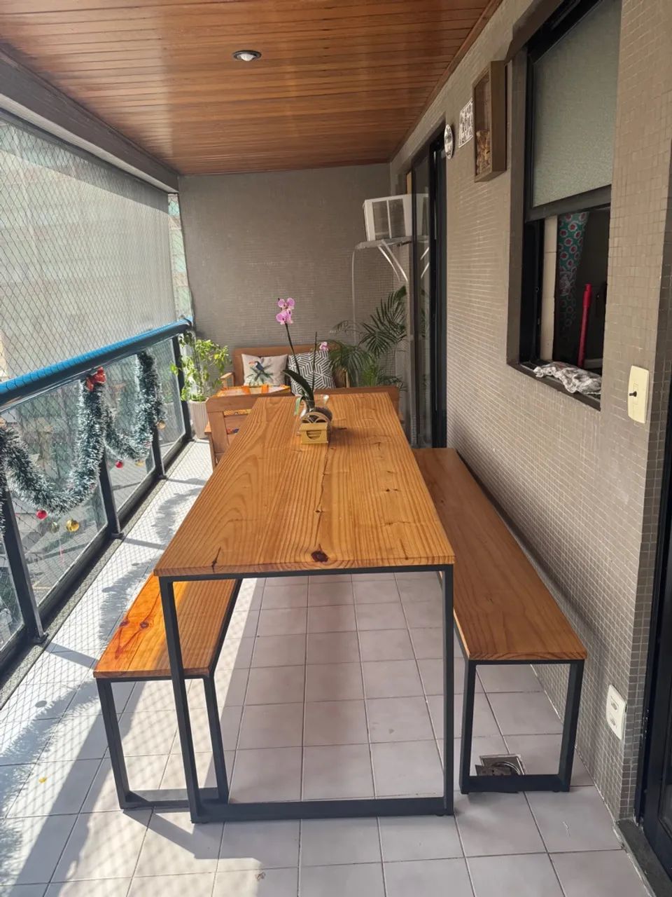 Conjunto mesa e banco - Foto 2