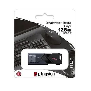 Pen Drive Kingston Datatraveler Exodia Onyx 128gb