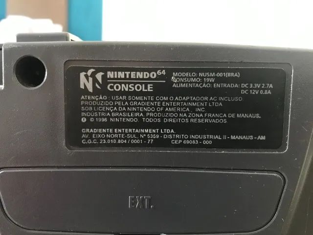 Nintendo 64 com 2 controles e 2 jogos  - Foto 3