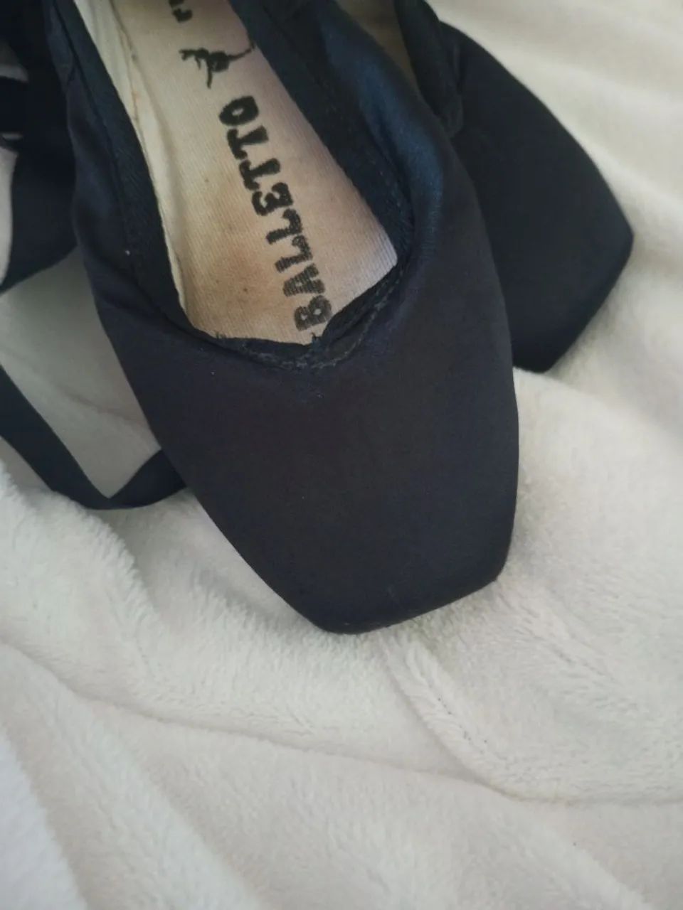 Sapatilha de balé infantil com ponteira 