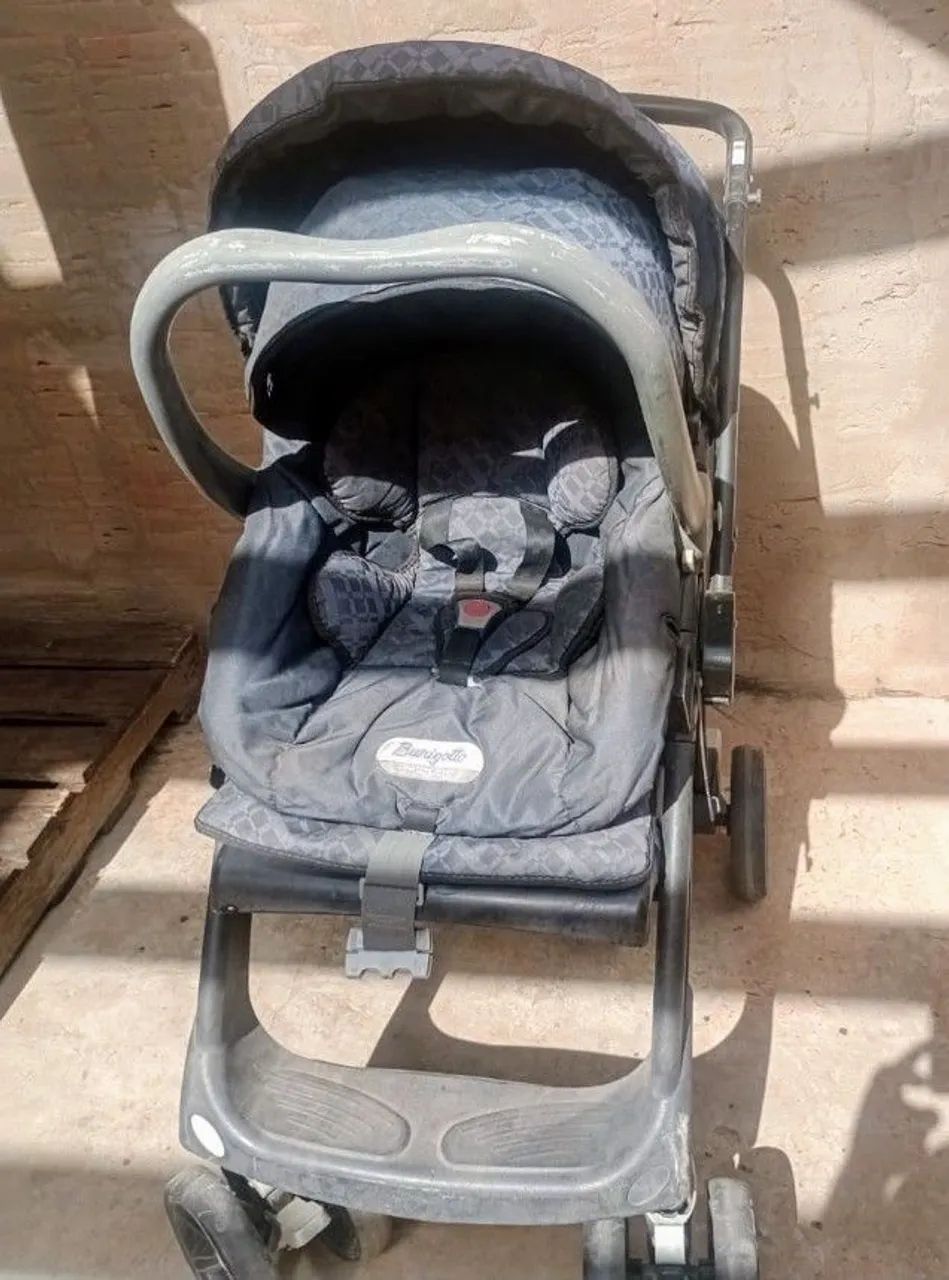 Kit Carrinho + Bebê conforto Burigotto  - Foto 3