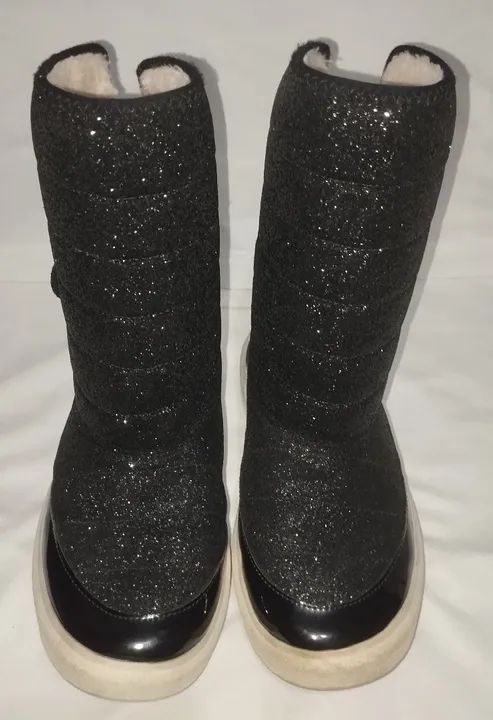 Botas de Glitter Pretas - Foto 3