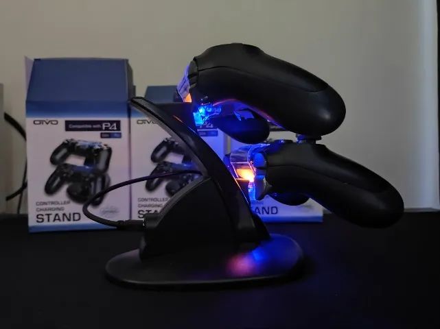 Carregador duplo p/ Controles de ps4 - Novo 
