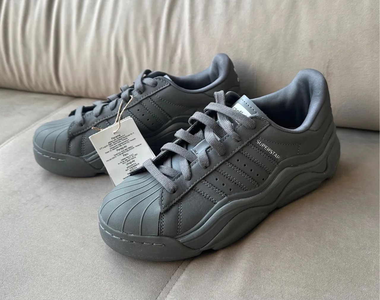 Tênis Adidas Superstar Grey/Cinza Original 