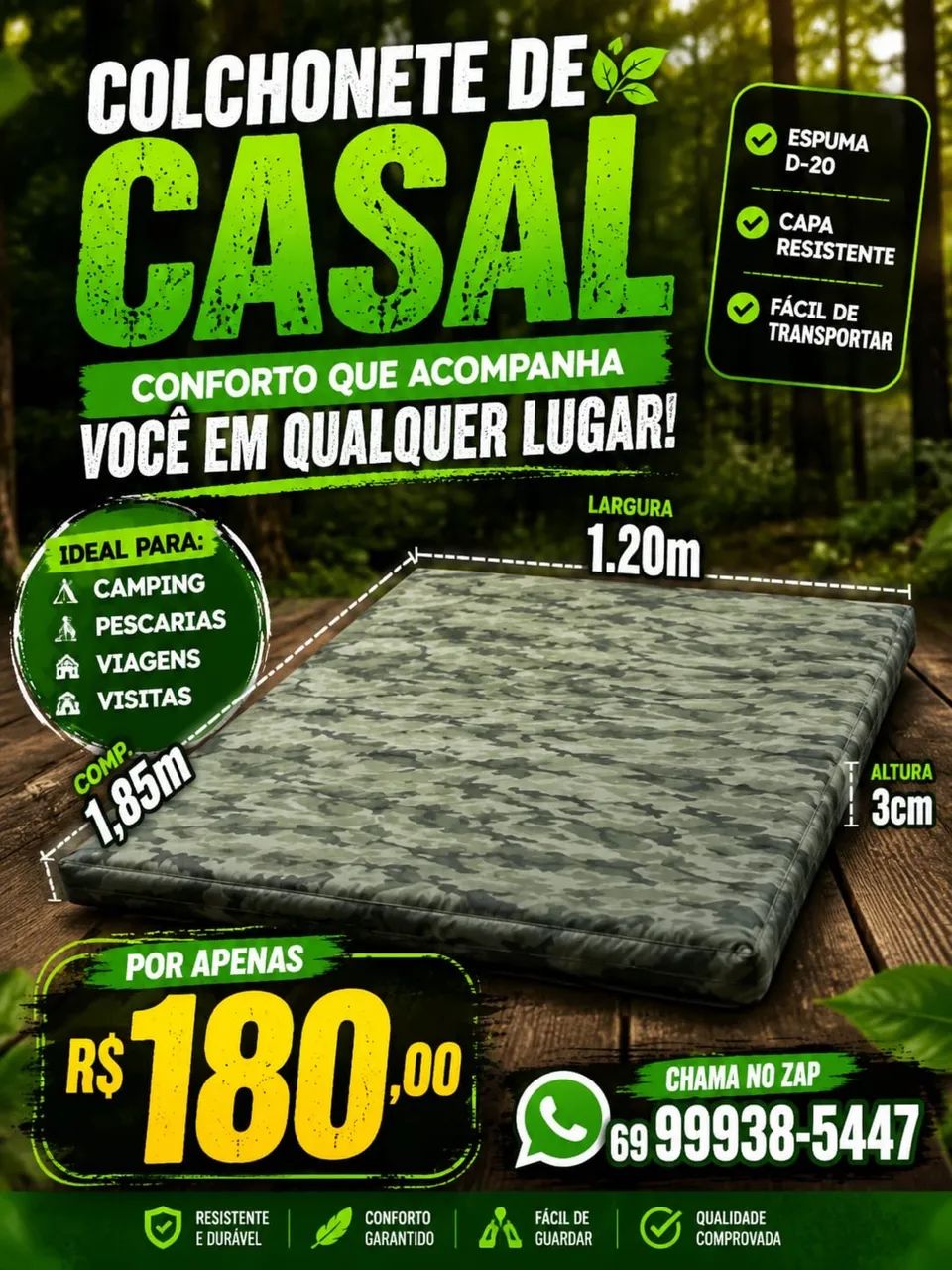 Colchonete de casal 
