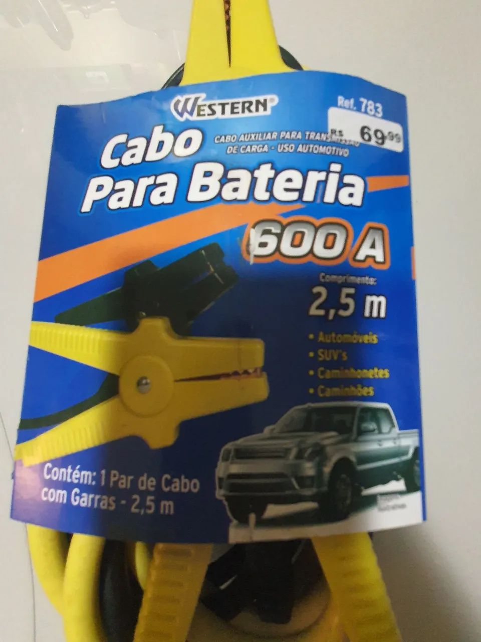 CABO PARA BATERIA WESTERN DE 600 AMPERES E 2,5 M - Foto 2