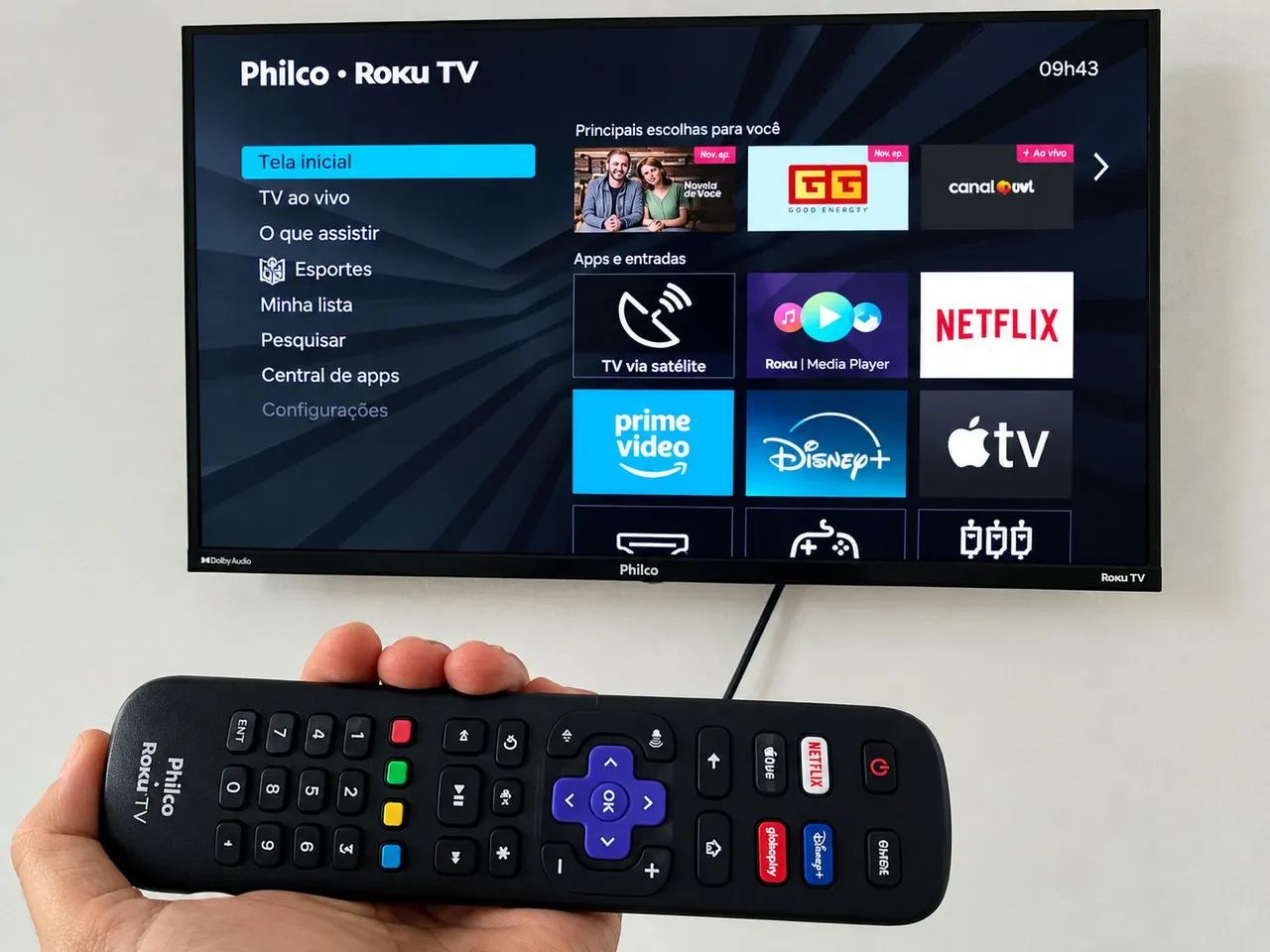 Smart Tv Philco Roku 32 polegadas.
