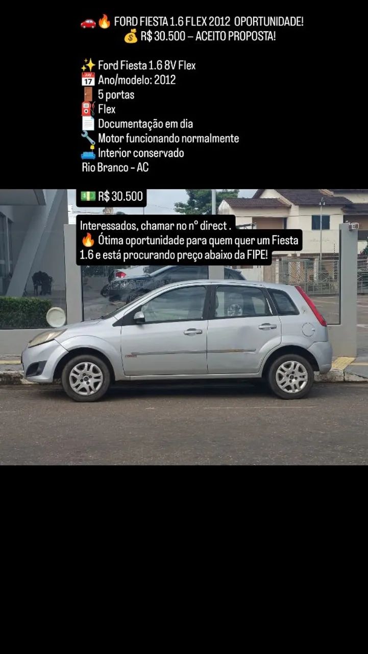 Ford Fiesta 1.6 8V Flex/class 1.6 8V Flex 5P 2012 - Foto 3