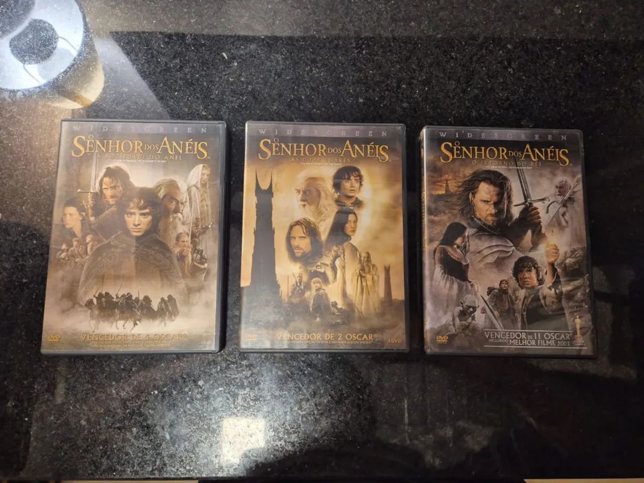 Coleção de DVDs O Senhor dos Anéis 