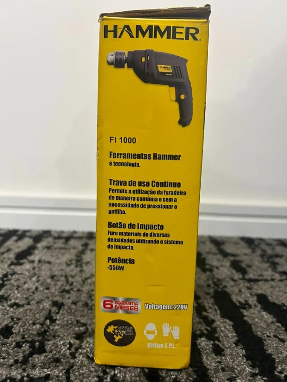 Furadeira de Impacto 3/8", 550 W - Hammer FI-100, 220 V - Foto 4