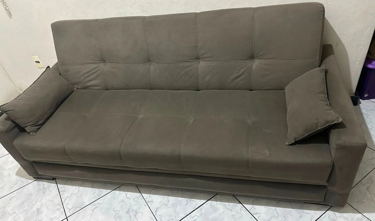 Sofá cama retrátil 3 lugares - Foto 2
