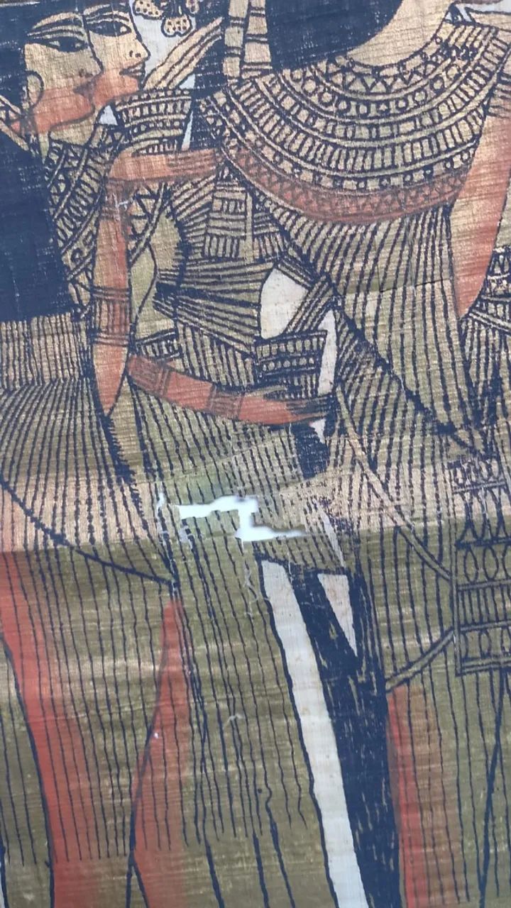Quadro Antigo Papiro Anos 80 Usado - Foto 4