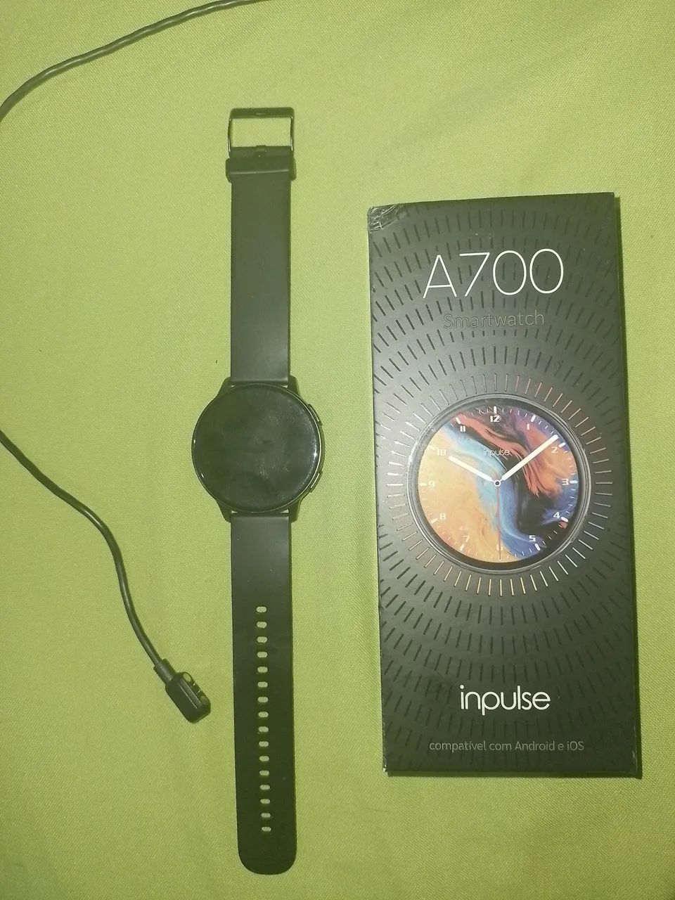 SmartWatch Inpulse Tela 1,43,AMOLED A700--Com apenas umas marcas de uso vem comcarregador - Foto 3
