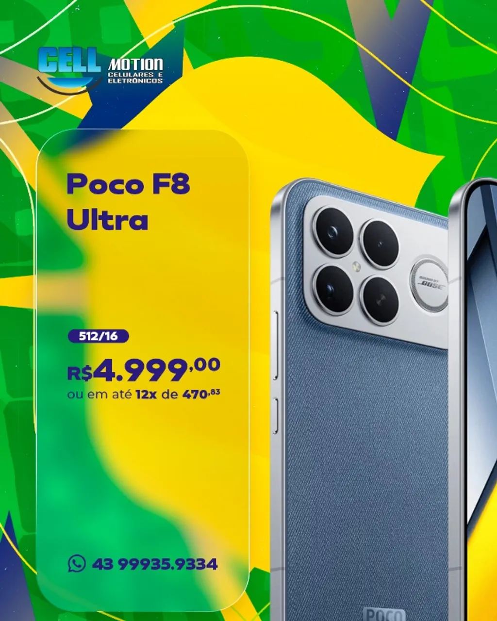 Xiaomi Poco F8 Pro 5G 512GB - Celulares e Smartphones - Centro