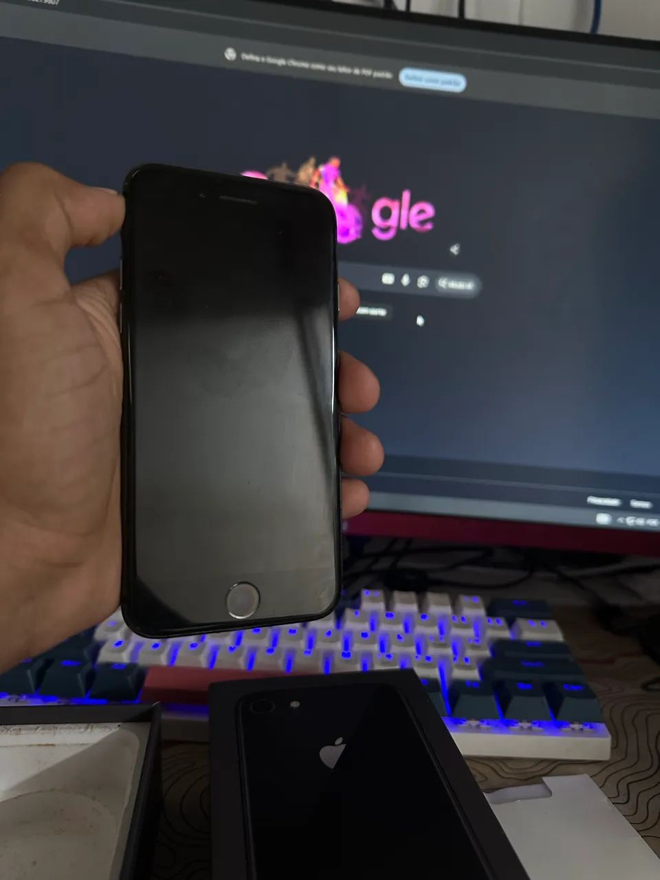 Iphone 8 256gb pra vender logo - Foto 2