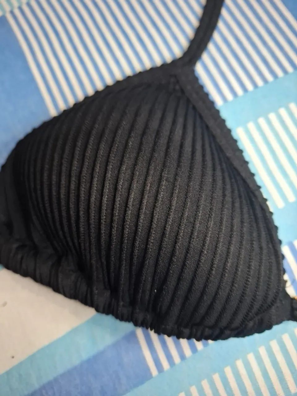 Biquíni canelado preto NOVO - Foto 3