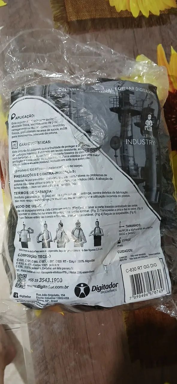 Cinturão Abdominal Lombar sem uso - Foto 3