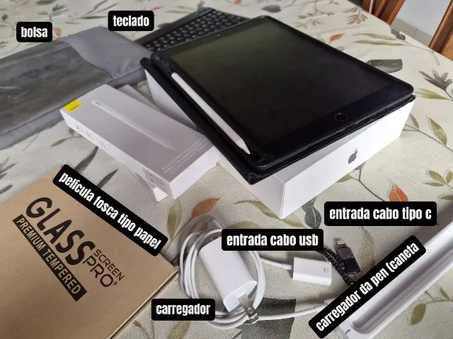 ? iPad 9ª Geração 64 GB + Teclado + Caneta + Acessórios<br> - Foto 2
