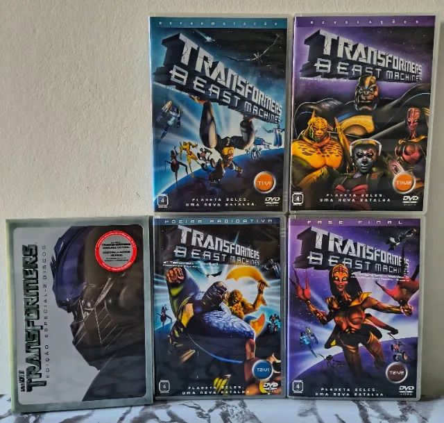 Lote de Dvds Transformers : Beast Machines completo + Transformers O filme 2007 duplo