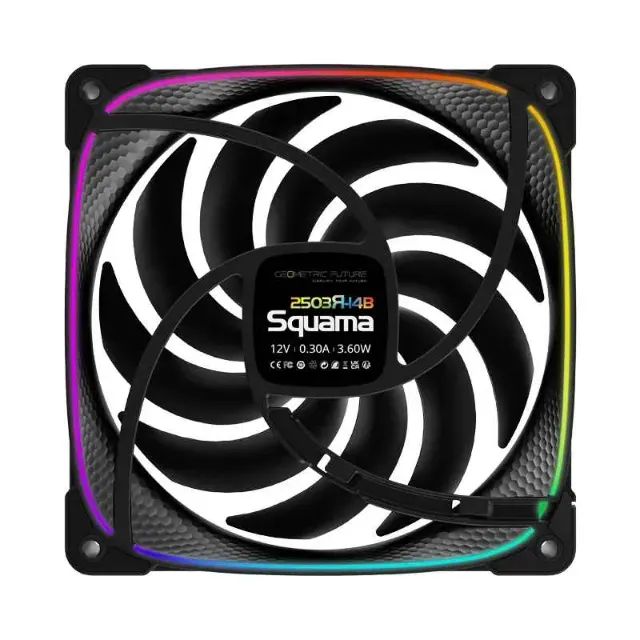 KIT DE FANS GEOMETRIC SQUAMA 3 EM 1 140MM - Foto 3