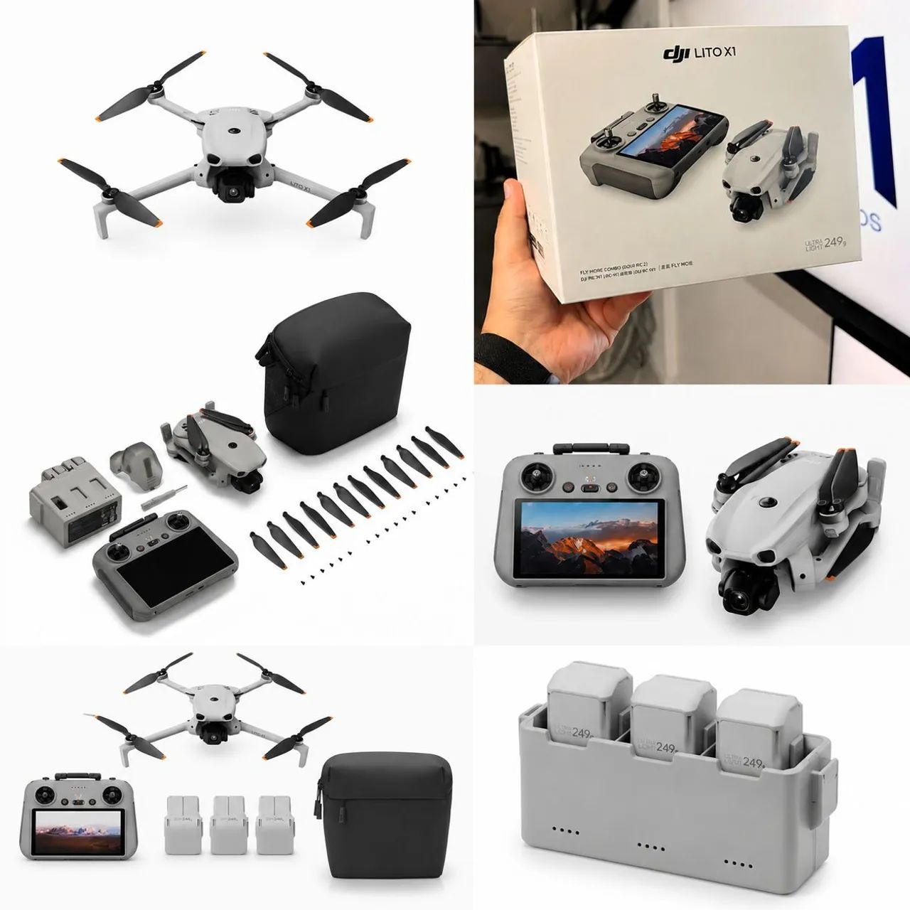 DJI LITO X1 FLY MORE COMBO RC2 (COM TELA) - NOVO LACRADO! - Foto 3