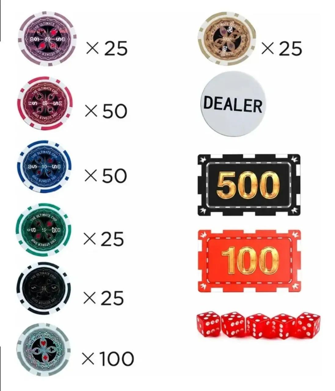 Maleta de poker profissional  - Foto 2