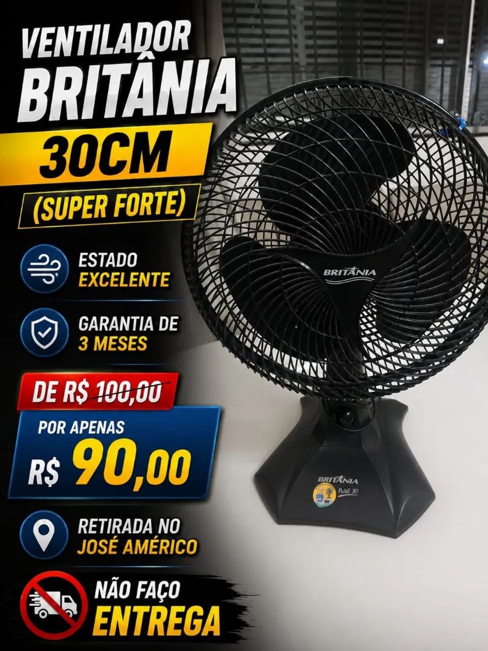 Ventilador Britânia 30 cm - Foto 2