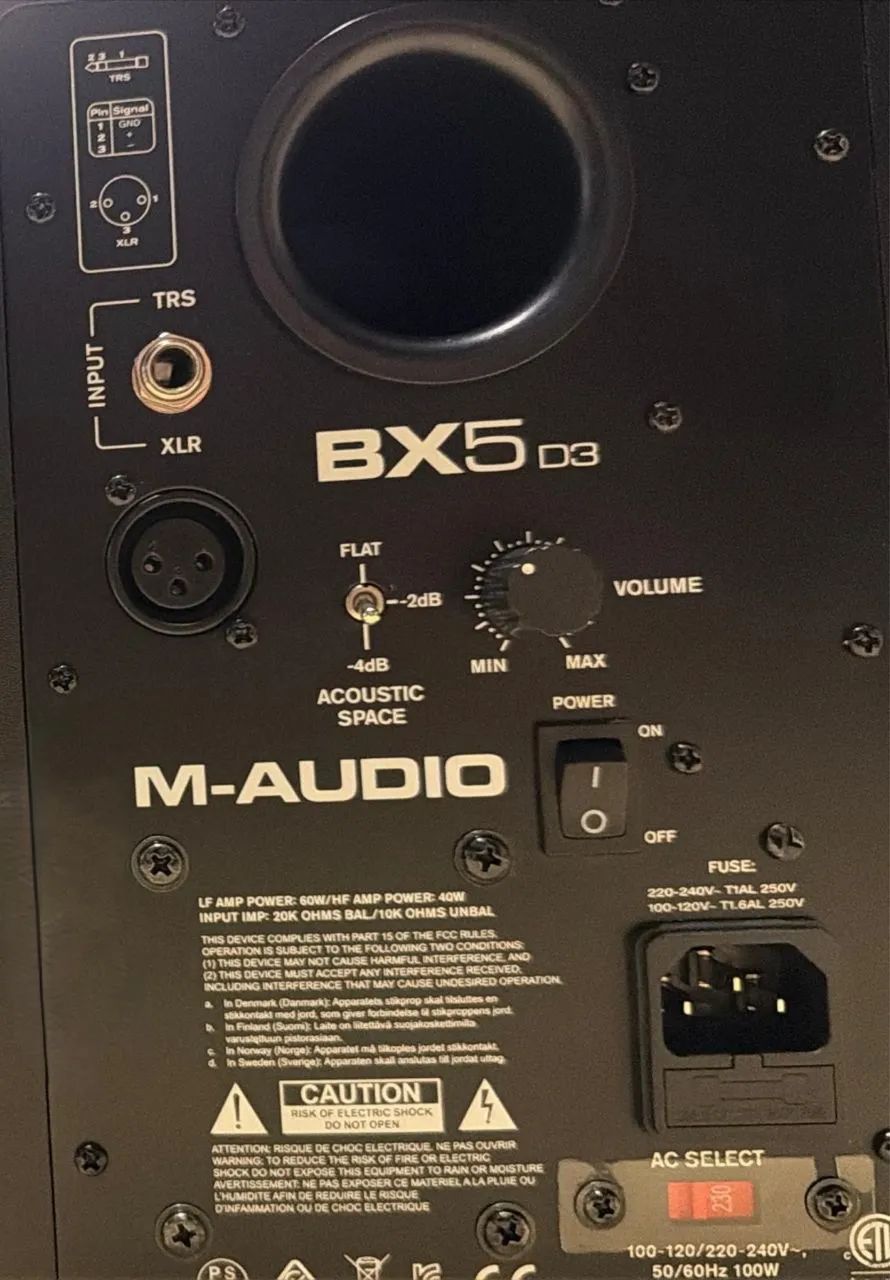 Monitor de referência M-Audio BX5 D3 autêntico - Foto 4