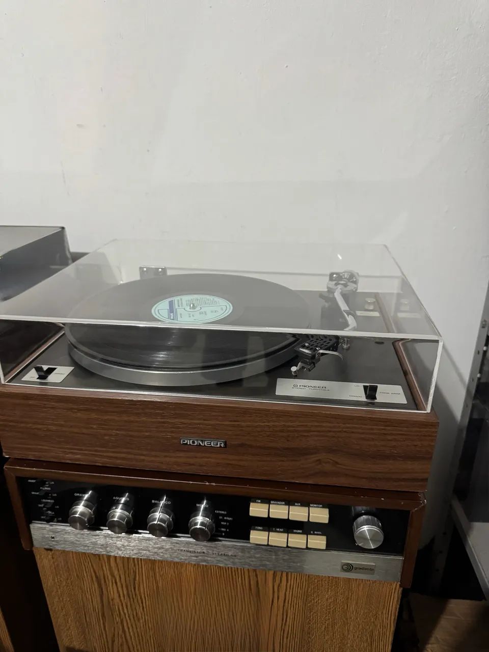 Amplificador gradiente transistor stereo 50 + toca disco Pioneer pl-12r - Foto 3