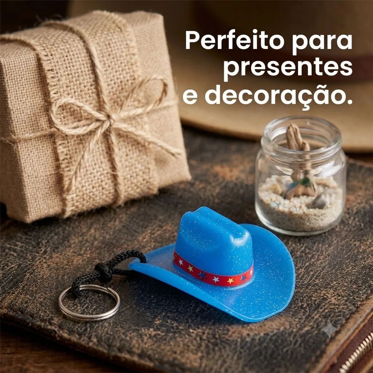 Mini Chaveiro Chapéu em Plástico  - Foto 2