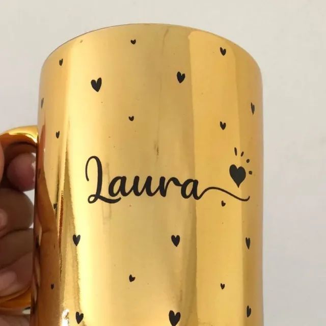 Caneca cromada ou de glitter