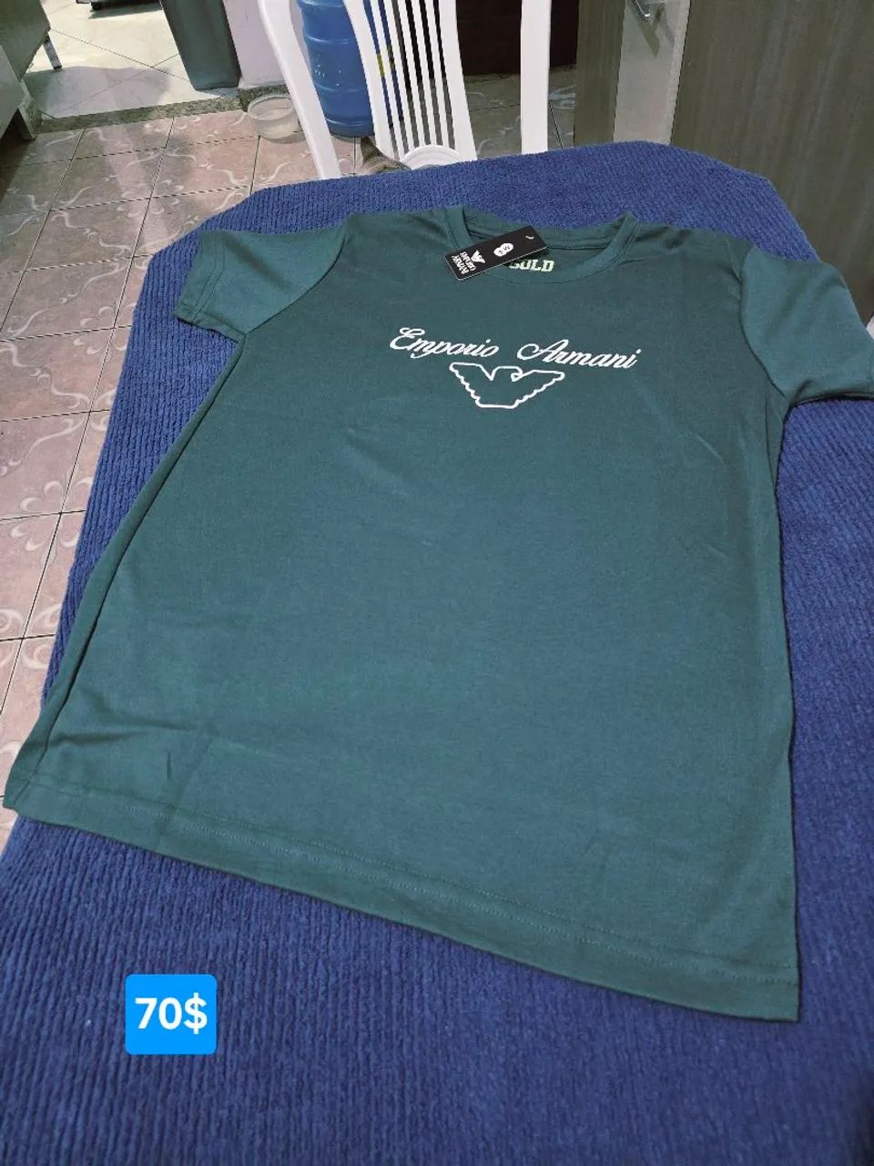 Camisa Grife peruana elastano da Empório Armani M  - Foto 2