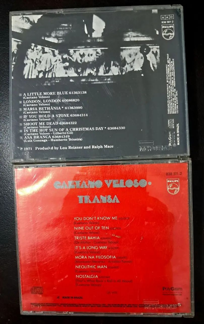2 CDs Caetano Veloso - Transa (1989) + London (1990) - Edições de Época - Foto 3