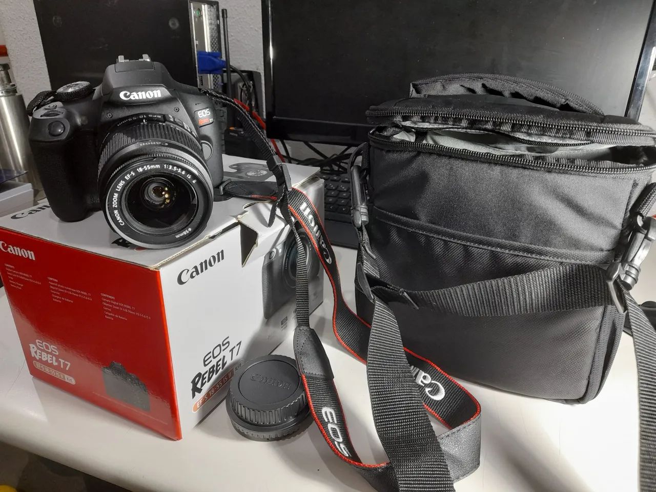 CAMERA DIGITAL CANON EOS T7 REBEL - Foto 4