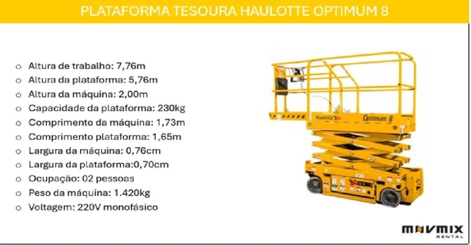 Plataforma Elevatória Tesoura 8m - Foto 5