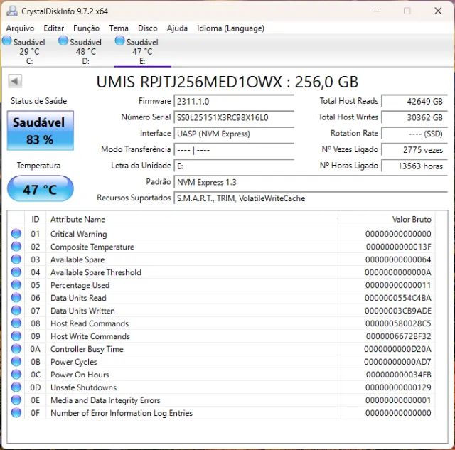 Kit 3 SSD Nvme 256GB - Foto 3