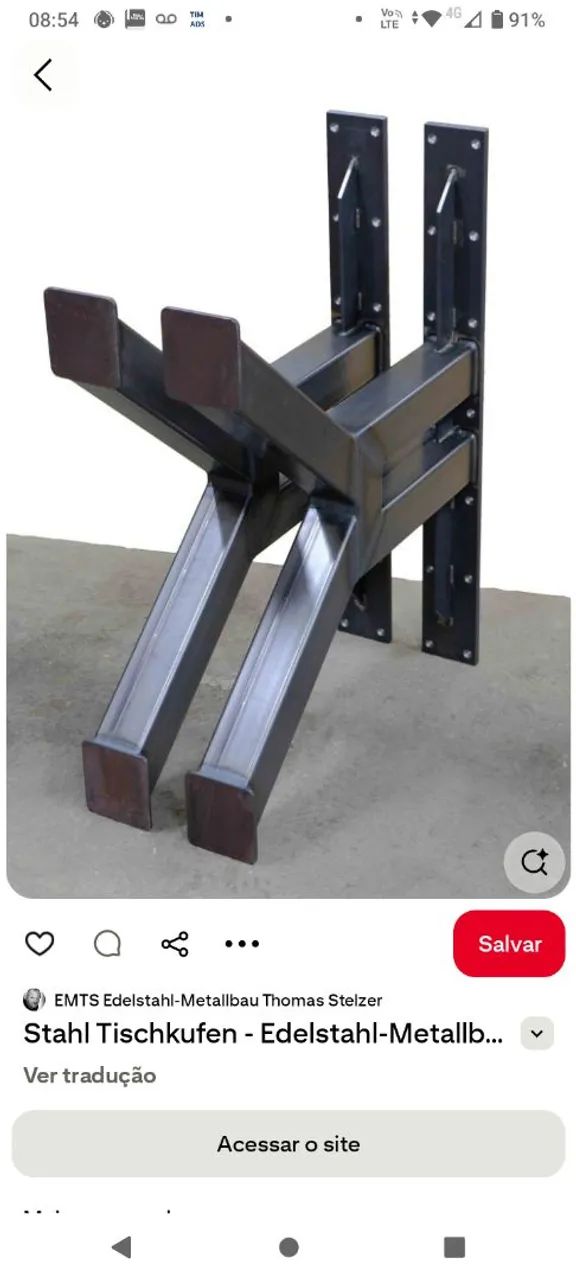Pé de mesa industrial  - Foto 2