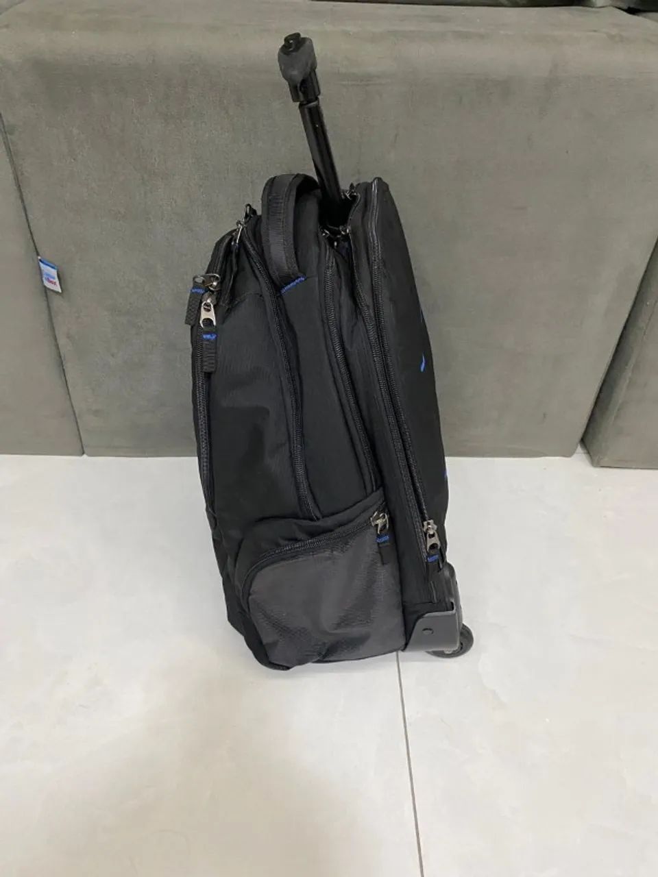 Mochila Dell Essential Rolling Backpack 15.6 Azul e Preta - Foto 3