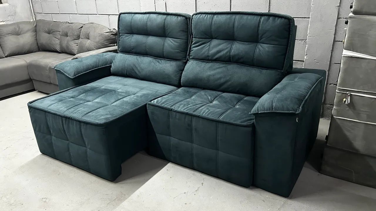 Sofá Retrátil e Reclinável 2.20m NOVO ( Direto da Fábrica ) 