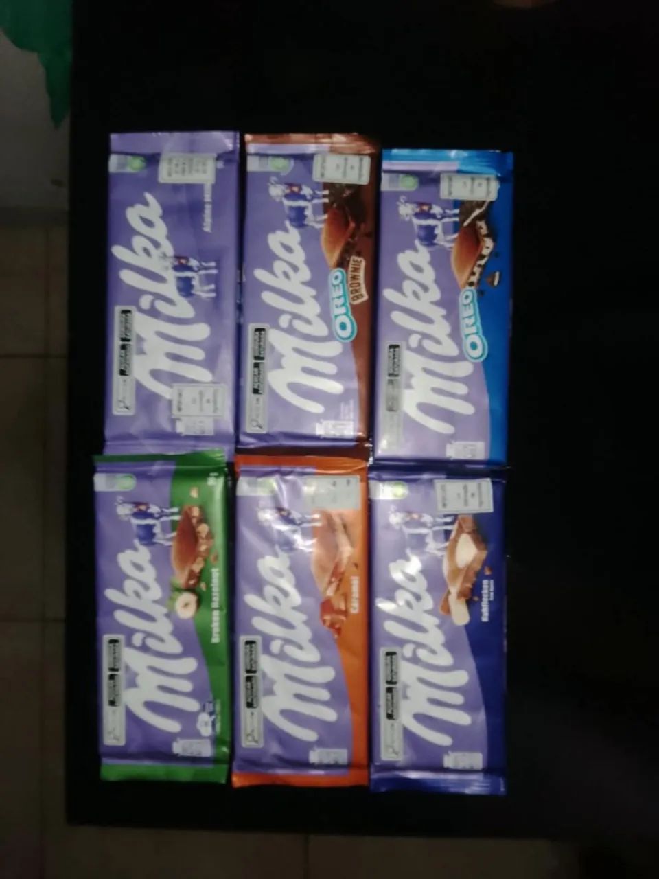 Barras de chocolate