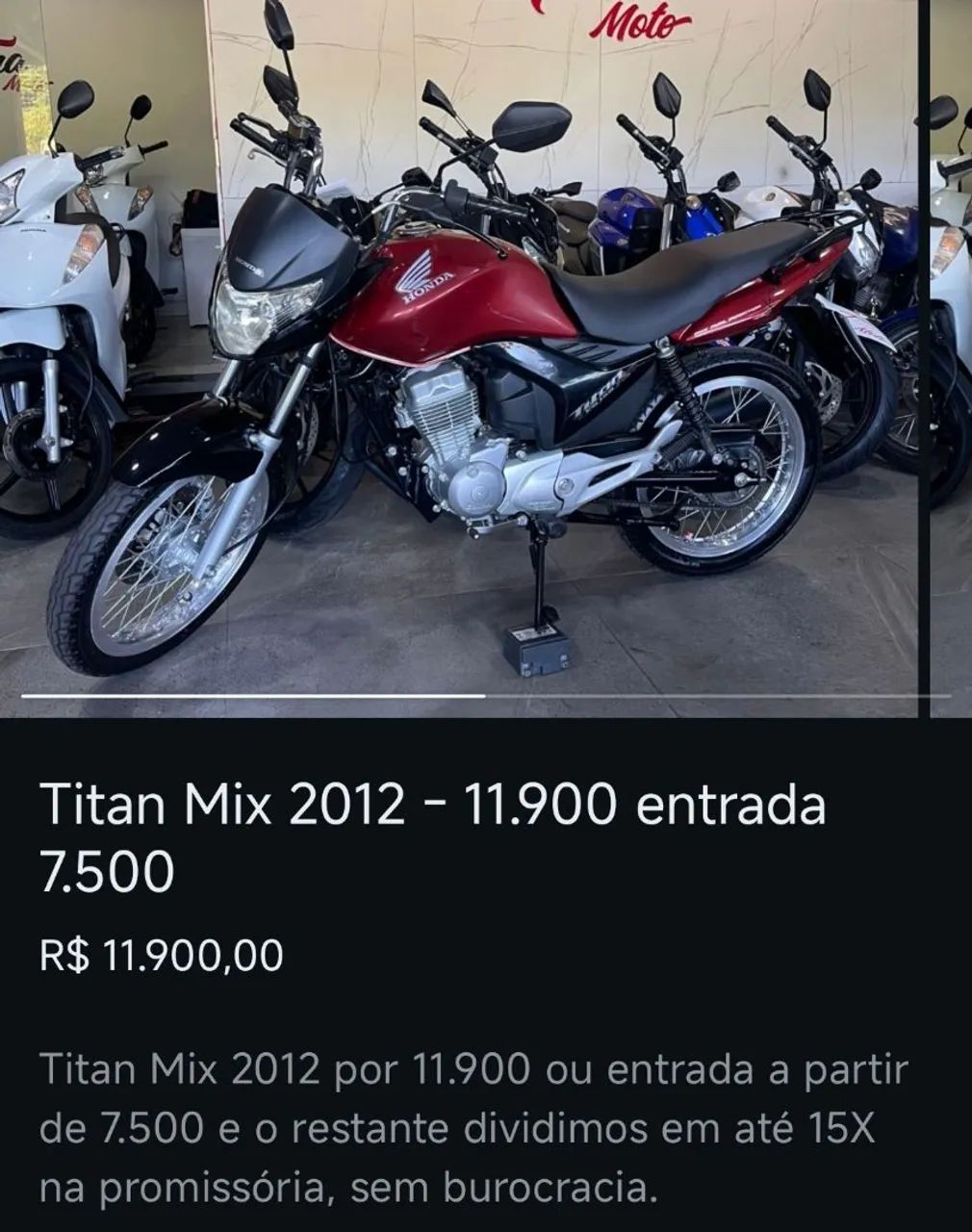 Motos com entrada+promissórias, vários modelos  - Foto 9