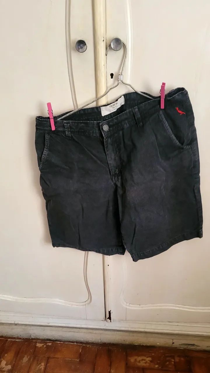 2 bermudas 40 reserva brim preto  - Foto 4